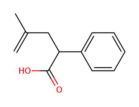 Molecular Structure of 76403-21-9 ((±)-4-methyl-2-phenyl-4-pentenoic acid)