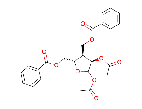 5-O-benzoyl-3-deoxy-3-<(benzoyloxy)methyl>-1,2-di-O-acetyl-β-D-ribofuranose