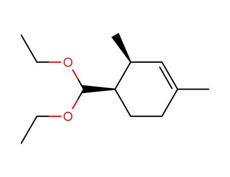 Molecular Structure of 106987-78-4 ((3S,4R)-4-Diethoxymethyl-1,3-dimethyl-cyclohexene)