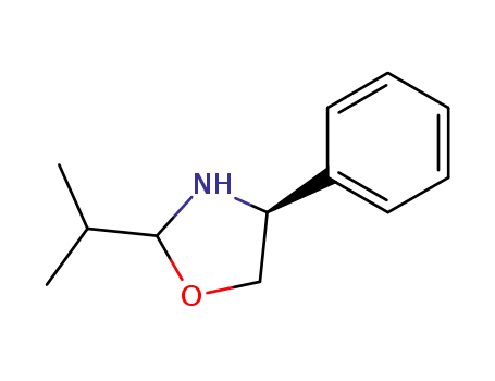 Oxazolidine, 2-(1-methylethyl)-4-phenyl-, (4S)-