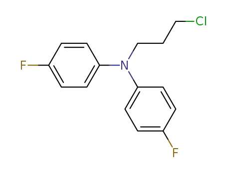 Molecular Structure of 80119-31-9 (Benzenamine, N-(3-chloropropyl)-4-fluoro-N-(4-fluorophenyl)-)