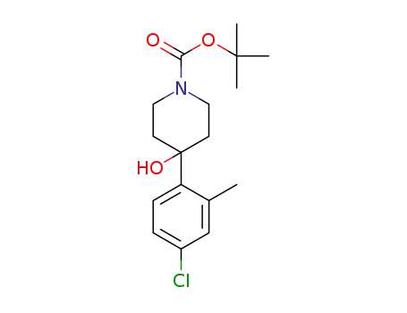 1-Piperidinecarboxylic acid, 4-(4-chloro-2-methylphenyl)-4-hydroxy-,
1,1-dimethylethyl ester