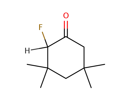 Molecular Structure of 37783-39-4 (Cyclohexanone, 2-fluoro-3,3,5,5-tetramethyl-)