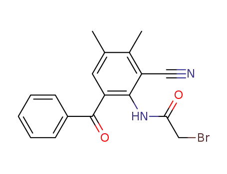 Acetamide, N-(6-benzoyl-2-cyano-3,4-dimethylphenyl)-2-bromo-