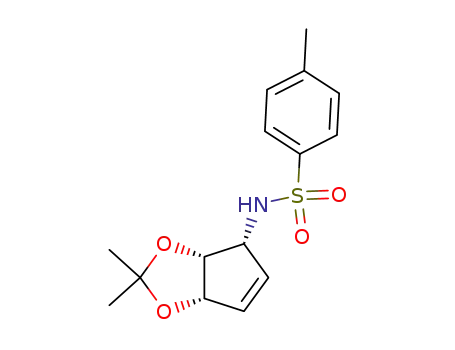 N-((3aR,4R,6aS)-2,2-Dimethyl-4,6a-dihydro-3aH-cyclopenta[1,3]dioxol-4-yl)-4-methyl-benzenesulfonamide