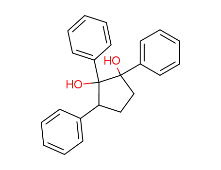 Molecular Structure of 65102-38-7 (1,2-Cyclopentanediol, 1,2,3-triphenyl-)