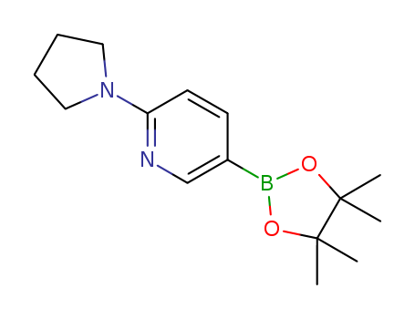 5-(4,4,5,5-tetramethyl-1,3,2-dioxaborolan-2-yl)-2-(pyrrolidin-1-yl)pyridine