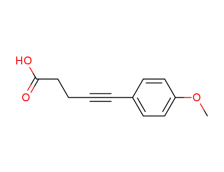Molecular Structure of 137742-44-0 (4-Pentynoic acid, 5-(4-methoxyphenyl)-)