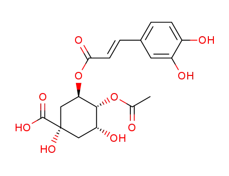 4,(1S,3R,4R,5R)-4-acetyloxy-5-{[(2E)-3-(3,4-dihydroxyphenyl)prop-2-enoyl]oxy}-1,3-dihydroxycyclohexanecarboxylic acid
