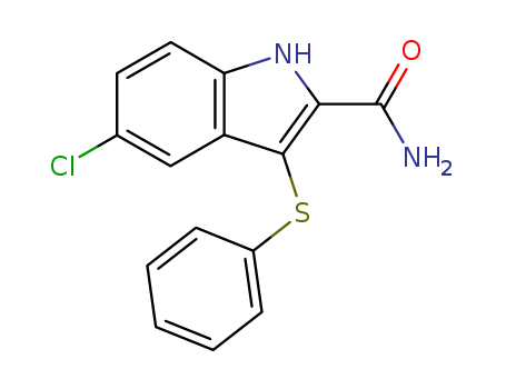 5-chloro-3-(phenylthio)-1H-Indole-2-carboxamide