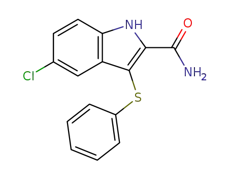5-chloro-3-phenylthioindole-2-carboxamide
