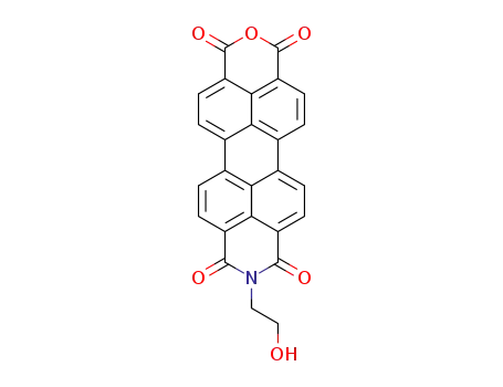 Molecular Structure of 80689-49-2 (N-hydroxyethyl-3,4:9,10-perylenetetracarboxylic-3,4-anhydride-9,10-imide)