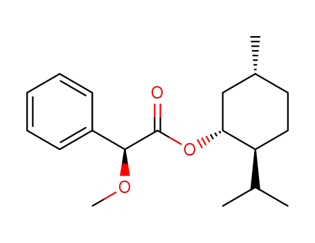 (S)-O-Methylmandelic acid derivative of (-)-menthol