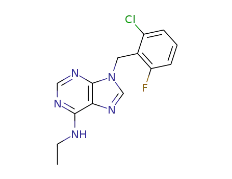 9-(2-chloro-6-fluorobenzyl)-6-ethylaminopurine