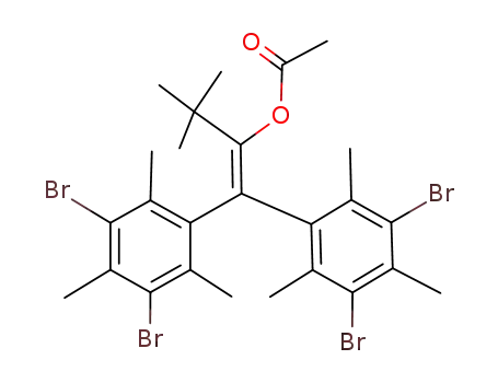 2,2-bis(3,5-dibromomesityl)-1-tert-butylvinyl acetate