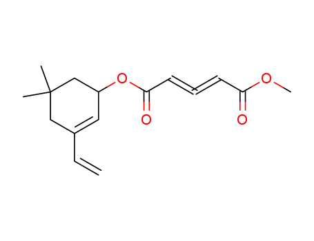 2,3-Pentadienedioic acid, 3-ethenyl-5,5-dimethyl-2-cyclohexen-1-yl methyl ester