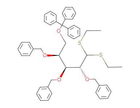 (2R,3S,4S)-2,3,4-tris(benzyloxy)-1,1-bis(ethylsulfanyl)-5-(trityloxy)pentane