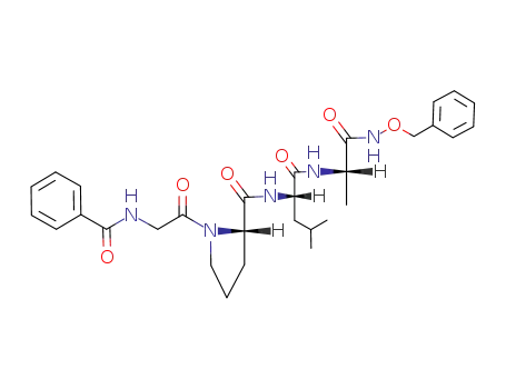 Molecular Structure of 137022-78-7 (L-Alaninamide, N-benzoylglycyl-L-prolyl-L-leucyl-N-(phenylmethoxy)-)