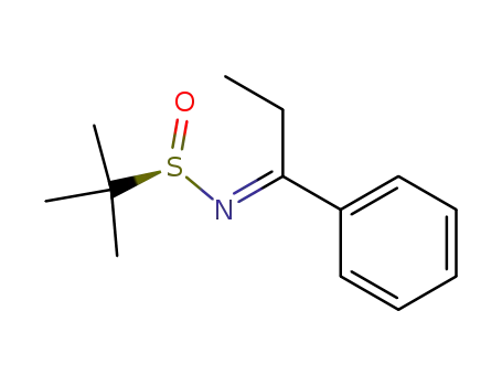 (R<sub>S</sub>)-2-methyl-N-(1-phenylpropylidene)propane-2-sulfinamide