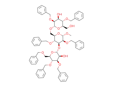 methyl 6-O-(2,4-di-O-benzyl-α-D-mannopyranosyl)-3-O-(3,4,6-tri-O-benzyl-α-D-mannopyranosyl)-2,4-di-O-benzyl-α-D-mannopyranoside