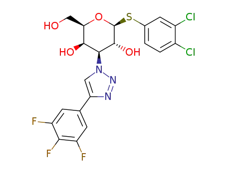 3,4-dichlorophenyl 3-deoxy-3-[4-(3,4,5-trifluorophenyl)-1H-1,2,3-triazol-1-yl]-1-thio-β-D-galactopyranoside