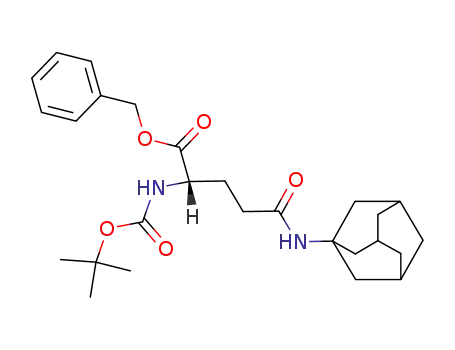 Molecular Structure of 102651-06-9 (N-(tert-butyloxycarbonyl)-L-glutamic acid α-benzyl ester γ-(1-adamantylamide))