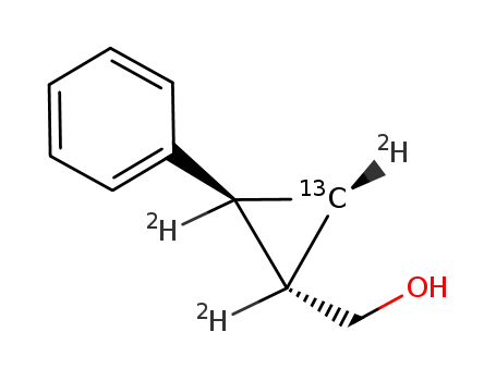 (1S,2S,3R)-2-phenylcyclopropanemethanol-3-13C-1,2,3-2H<sub>3</sub>