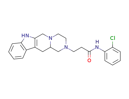 N-(2-Chloro-phenyl)-3-(3,4,6,7,12,12a-hexahydro-1H-pyrazino[1',2':1,6]pyrido[3,4-b]indol-2-yl)-propionamide