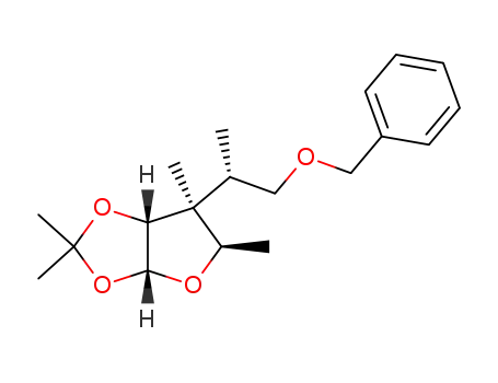 (2R,3S,4R,5R)-3-<(1S)-1-<(benzyloxy)methyl>ethyl>-4,5-(isopropylidenedioxy)-2,3-dimethyltetrahydrofuran