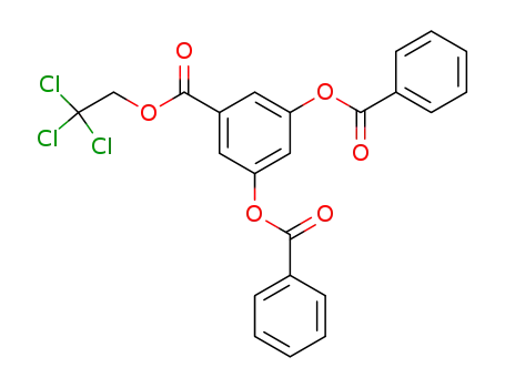 Molecular Structure of 143330-92-1 (Benzoic acid, 3,5-bis(benzoyloxy)-, 2,2,2-trichloroethyl ester)