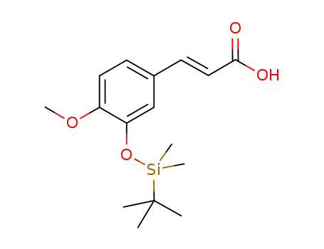 (E)-3-(3-((tert-butyldimethylsilyl)oxy)-4-methoxyphenyl)acrylic acid