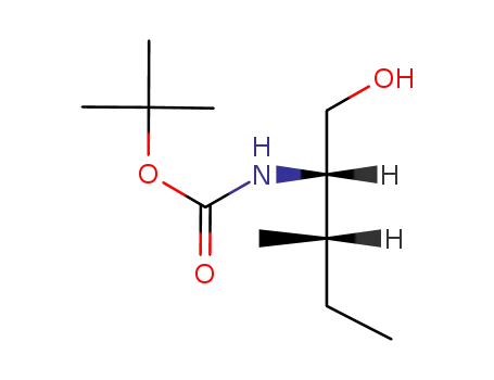 Molecular Structure of 106946-74-1 (N-Boc-(2S,3S)-(-)-2-Amino-3-methyl-1-pentanol)