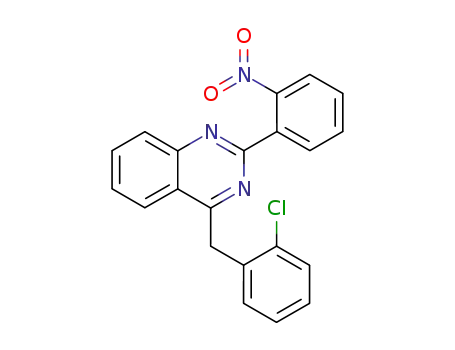 Quinazoline, 4-[(2-chlorophenyl)methyl]-2-(2-nitrophenyl)-