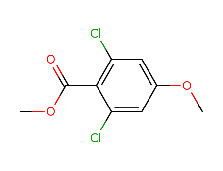 Molecular Structure of 94278-65-6 (Benzoic acid, 2,6-dichloro-4-methoxy-, methyl ester)