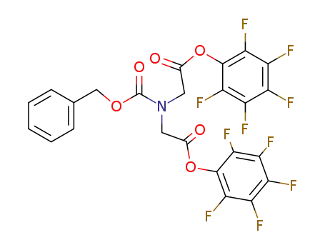 Molecular Structure of 105400-47-3 (Glycine,
N-[2-oxo-2-(pentafluorophenoxy)ethyl]-N-[(phenylmethoxy)carbonyl]-,
pentafluorophenyl ester)