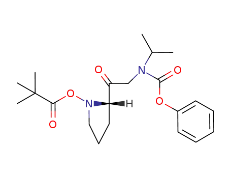 Molecular Structure of 102284-44-6 (1-Pyrrolidinecarboxylic acid,
2-[[(1-methylethyl)(phenoxycarbonyl)amino]acetyl]-, 1,1-dimethylethyl
ester, (S)-)