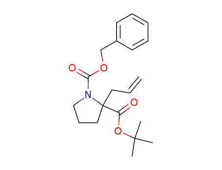 1,2-Pyrrolidinedicarboxylic acid, 2-(2-propenyl)-, 2-(1,1-dimethylethyl)
1-(phenylmethyl) ester