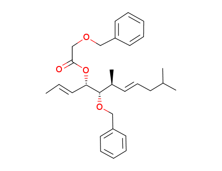 Aceticacid, 2-(phenylmethoxy)-,(1R,2R,3R,4E)-3,7-dimethyl-2-(phenylmethoxy)-1-(1E)-1-propen-1-yl-4-octen-1-ylester, rel-