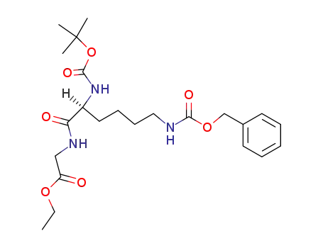 N-(N<sup>α</sup>-tert-butoxycarbonyl-N<sup>ε</sup>-carbobenzoxy-L-lysyl)glycine ethyl ester