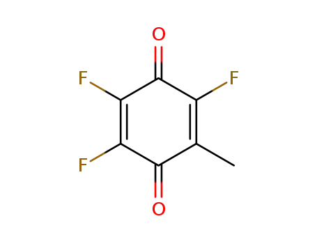 Molecular Structure of 31673-23-1 (2,5-Cyclohexadiene-1,4-dione, 2,3,5-trifluoro-6-methyl-)
