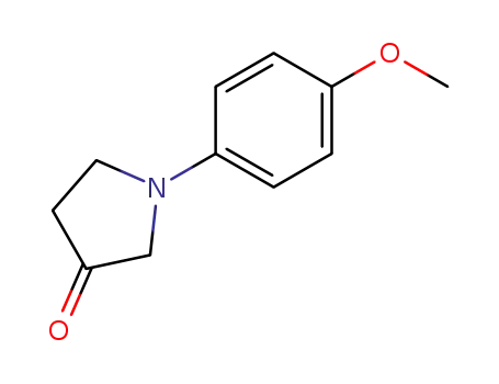 Molecular Structure of 117652-42-3 (3-Pyrrolidinone, 1-(4-methoxyphenyl)-)