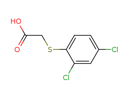 Molecular Structure of 7720-41-4 (2-(2,4-DICHLOROPHENYLTHIO)ACETIC ACID)