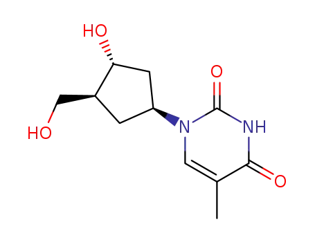 1-[(1R,3S,4R)-3-hydroxy-4-(hydroxymethyl)cyclopentyl]-5-methyl-pyrimidine-2,4-dione