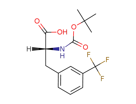 Molecular Structure of 82317-82-6 (BOC-D-3-Trifluoromethylphe)