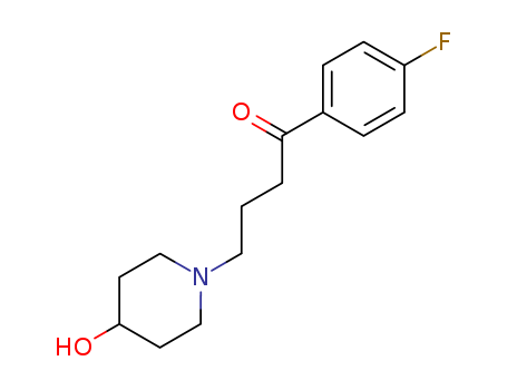 Molecular Structure of 19695-21-7 (1-Butanone,1-(4-fluorophenyl)-4-(4-hydroxy-1-piperidinyl)-)