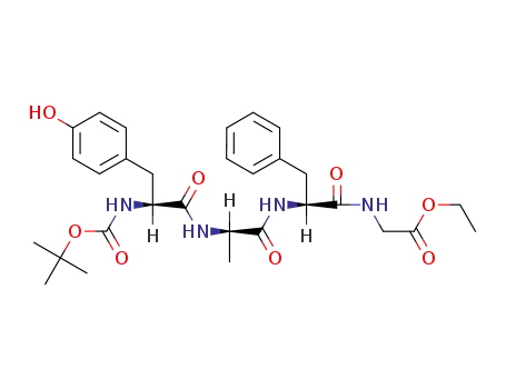 N-Boc-L-tyrosyl-D-alanyl-L-phenylalanyl-glycine ethyl ester