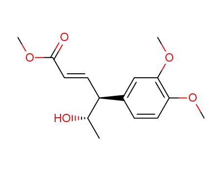 methyl (4,5)-anti-4-(3',4'-dimethoxyphenyl)-5-hydroxy-2(E)-hexenoate