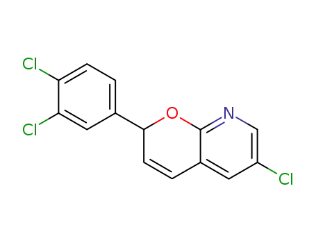 2H-Pyrano[2,3-b]pyridine, 6-chloro-2-(3,4-dichlorophenyl)-