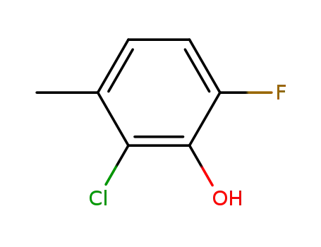 Molecular Structure of 261762-90-7 (2-CHLORO-6-FLUORO-3-METHYLPHENOL)