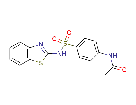 Acetamide, N-[4-[(2-benzothiazolylamino)sulfonyl]phenyl]-